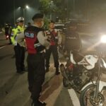 Cipta Keamanan, Polres Langkat Lakukan Patroli Blue Light