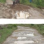 Jalan Penghubung Antar Desa Lobung Kampung Baru Mulai Ada Penimbunan 