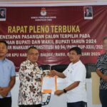 Keputusan MK Menolak Gugatan, KPU Toba Tetapkan Pasangan Calon Bupati Terpilih 