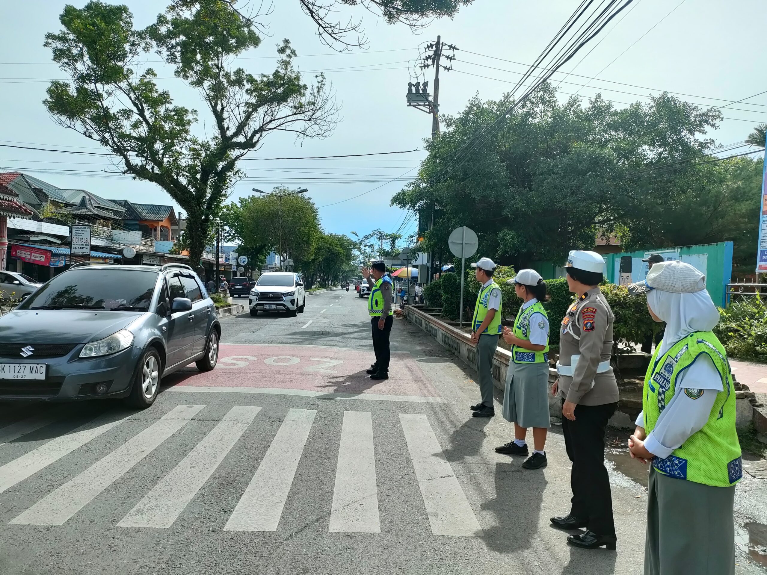 Sat Lantas Polres Langkat Laksanakan Dosialisasi Tertib Berlalu Lintas Untuk Masyarakat