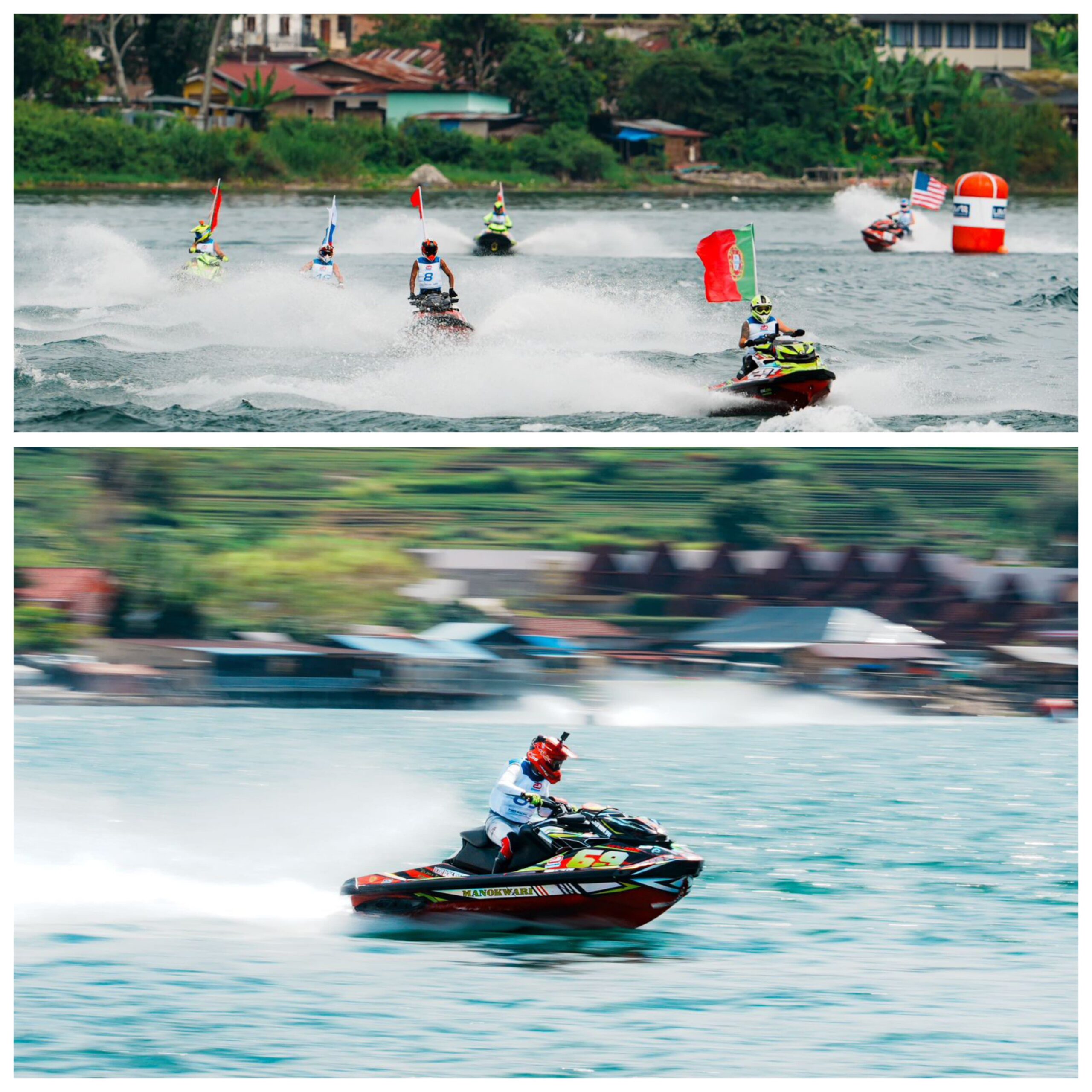 Pembalap Indonesia Bersinar di Danau Toba, Puncaki Klasemen Sementara AQUABIKE ENDURANCE GRAND PRIX OF INDONESIA