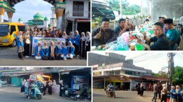 OSIS SMKN 1 Tambusai Berbagi Takjil Gratis kepada Masyarakat di Bulan Ramadhan 1447 H